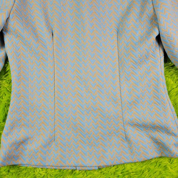 Vintage 60s 70s Funky Patterned Blazer, Fits M-L - Picture 6 of 7